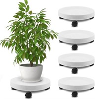 Finderomend 12.5 Inch White Plant Dolly Planter...
