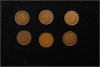 Lot of Six Coins - 1882, 1889, 1891, 1893, 1906, 1