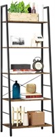 HOMEFORT Ladder Shelf, 5-Tier Bookshelf,...