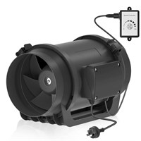 Hon&Guan 8 Inch Inline Duct Fan with Variable...