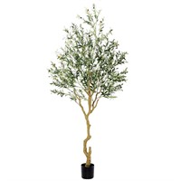 Nafresh Tall Faux Olive Tree,8ft(96in) Realistic