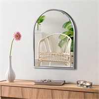 URnicehome Arched Mirror Silver, 24x36 Inch...