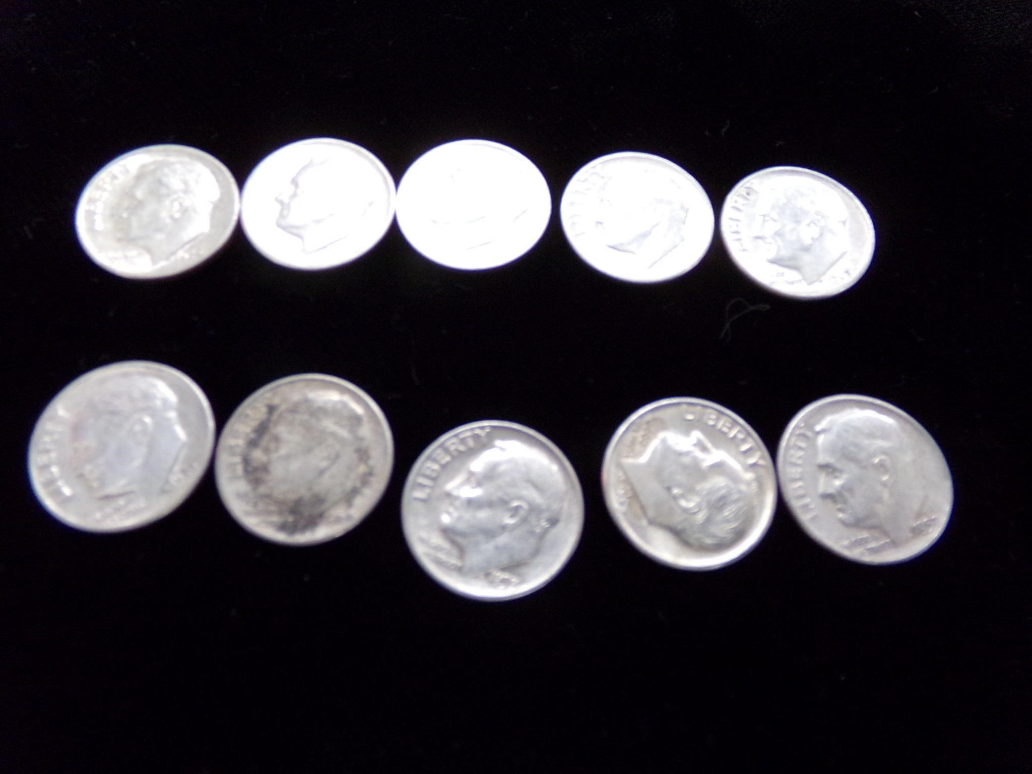 10 silver dimes