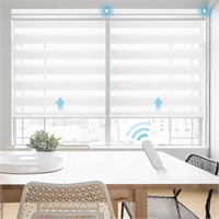 Grandekor Motorized Zebra Blinds with Remote Cont