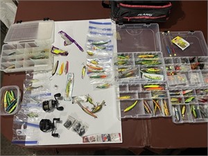 Assorted Lures & Tackle Boxes