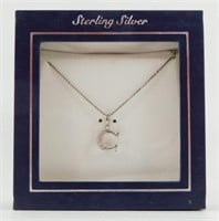 Sterling Silver Horseshoe Necklace - .925,