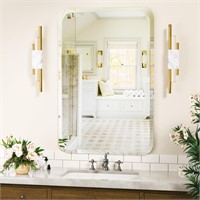 Antok Rounded Bathroom Mirror, 19.5" x 27.5"