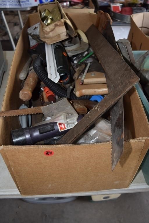 BOX OF MISC SAWS