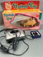 Vintage Flying Pig Toy in box. Cassette