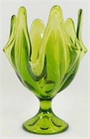 * Viking Glass Green Handkerchief Vase