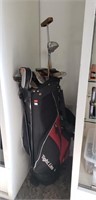 Assorted Golf Clubs w/ Bag