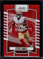 Deebo Samuel 2023 Panini Absolute Red Squares