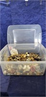(1) Box Of Assorted Jewelry Including (1) Plastic
