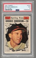 Brooks Robinson 1961 Topps All Star #572 Graded