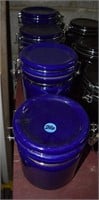 BLUE CANISTERS