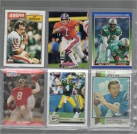 Lot of 6 NFL Quarterback Cards