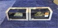 (2) Military Collector Model Tanks