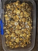 Military brass buttons (5 lbs)