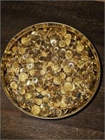 Military brass buttons (10 lbs)