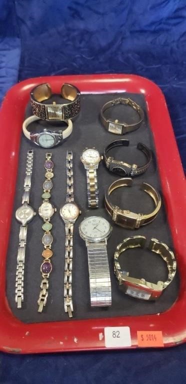Tray Of (11) Assorted Watches