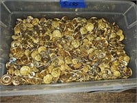 Military brass buttons (5 lbs)