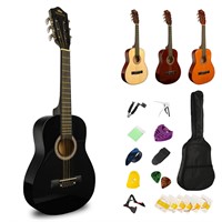 BESYOU 30" Black Beginner Acoustic Guitar Starter