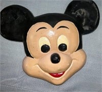 Vintage 3D Wall Hanging Mickey Mouse Painted