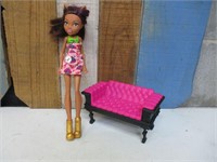 Monster High Doll -Clawdeen Wolf with Couch