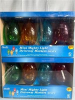2 Boxes of 4 Mini Mighty Light Driveway