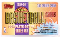 1993-94 Topps NBA Basketball Cards Complete Set Se