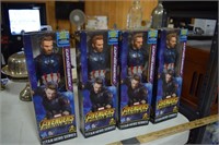 Four New in Box Marvel Action Figures