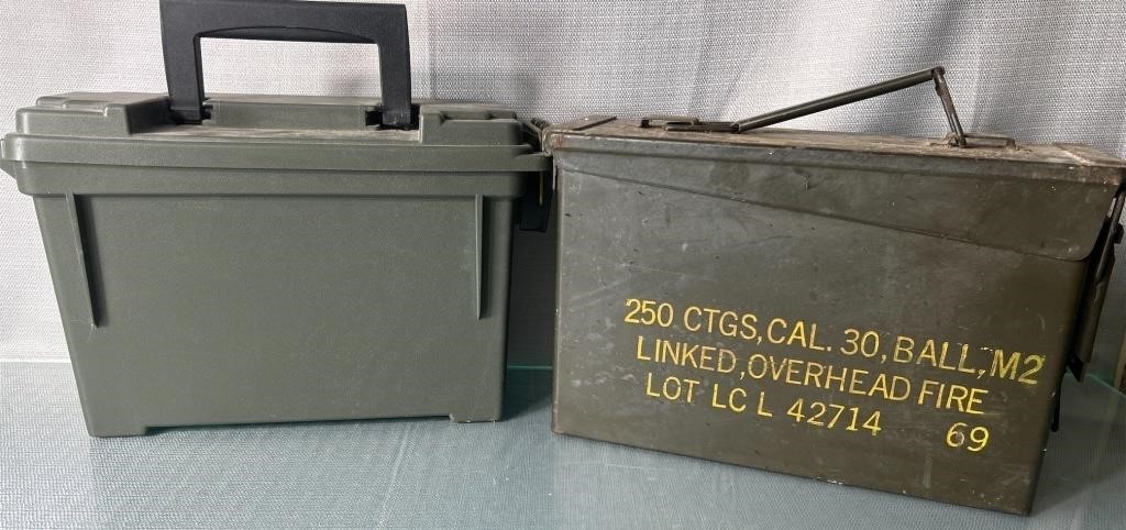 Vintage Ammo Box 250 CTGS  Cal.30  Ball
