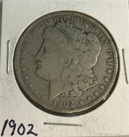 US 1902 Morgan Silver Dollar