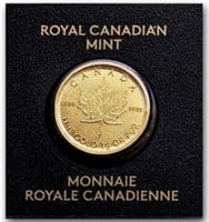 Royal Canadian Mint .9999 Fine Pure Gold Maple Lea