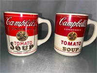 2 Campbells Tomato Soup Mugs USA.