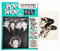 POP SHOP Tean Beat Vintage BEATLES Magazine & Phot