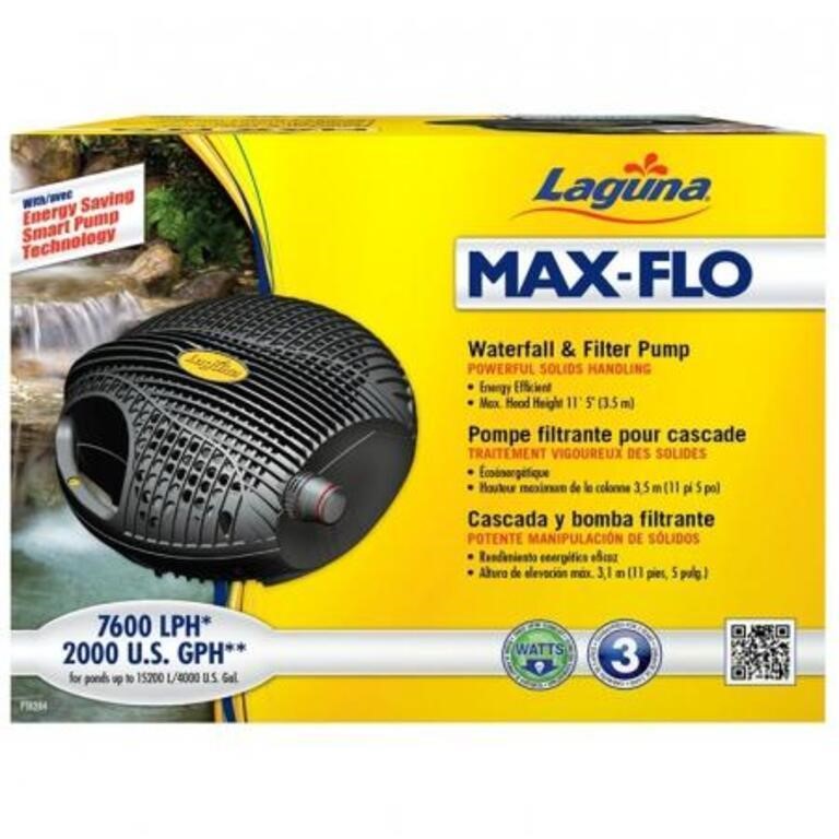 MaxFlo 2000/7500 Waterfall & Filter Pump