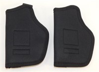 2 Concealed Gun Pistol Holsters - New, Black