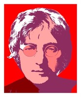 "John Lennon " Portrait Red Giclee Canvas 24 x 2