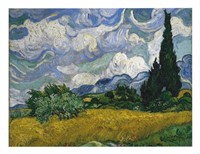 Vincent Van Gogh, Fine Art Giclee" Wheat Field Wi
