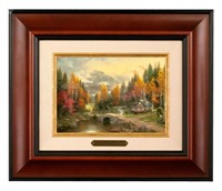 The Valley of Peace Framed by Thomas Kinkade