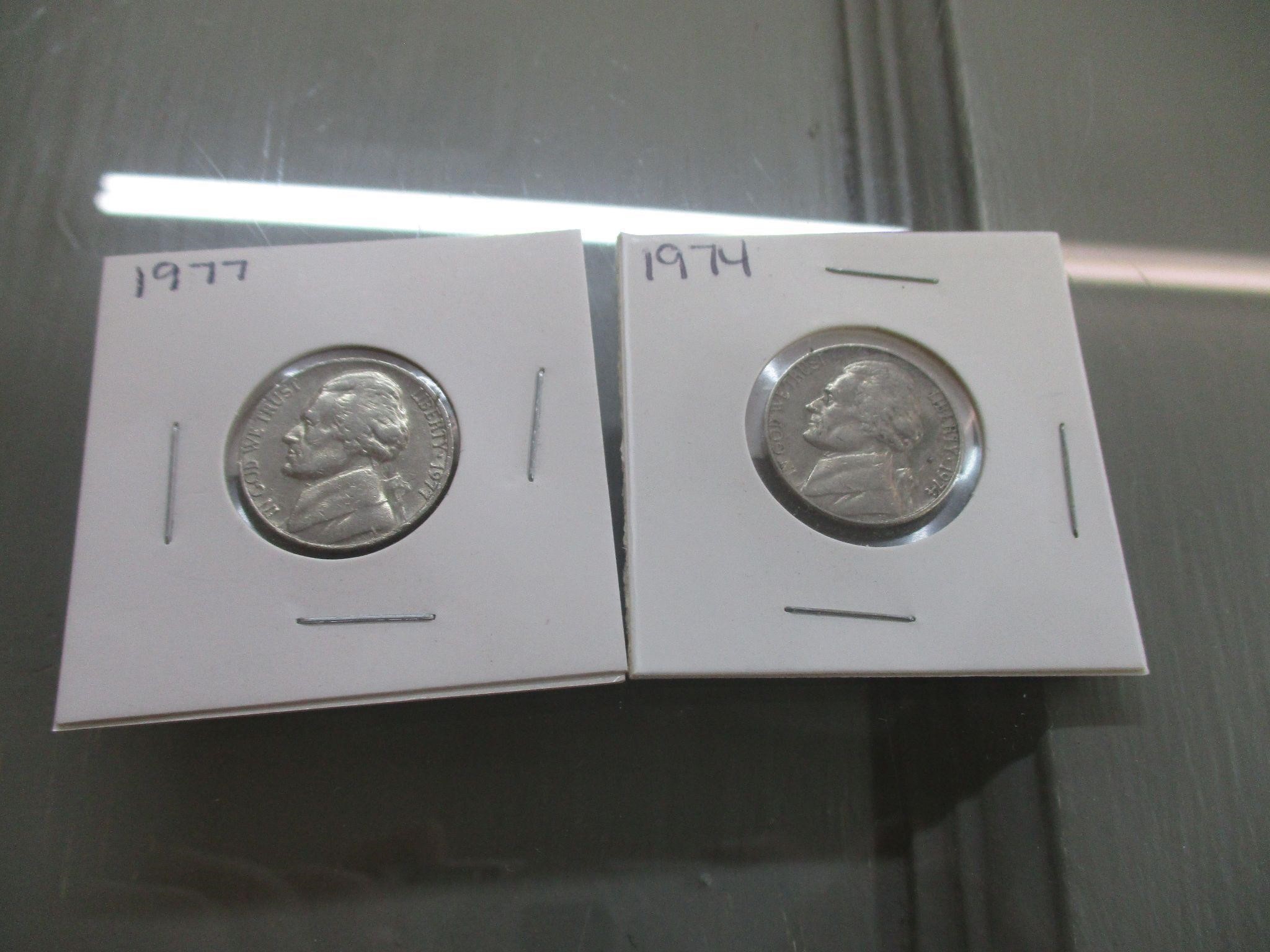 1974 & 1977 Nickels