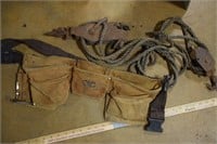 Leather Carpenter Belt & Rope Hoist