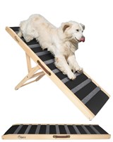 PAWLIZ Adjustable Dog Ramp for Bed - Dog Ramp for