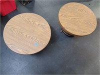 Two Vintage Barrel Tables