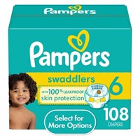 Pampers Diapers Size 6, 108 Count - Swaddlers...
