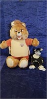 (1) Teddy Ruxpin Bear & (1) Vintage Rabbit Puppet