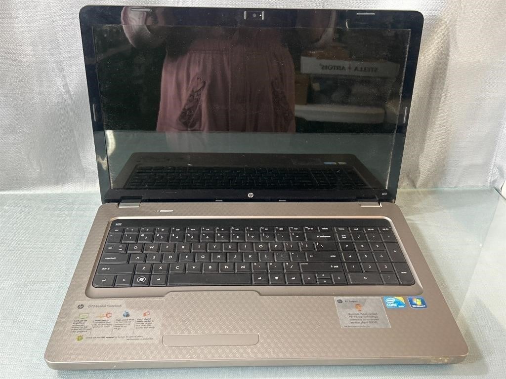 HP G72 B66US Notebook laptop. No charger