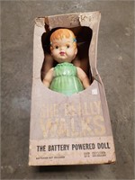 Vtg Marx Battery Powered Doll
