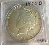 Great US 1922 Peace Silver Dollar